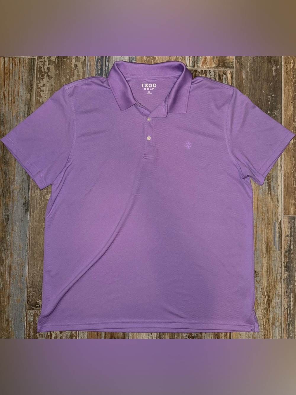 #0058 Men’s IZOD Golf Polo- Purple XL